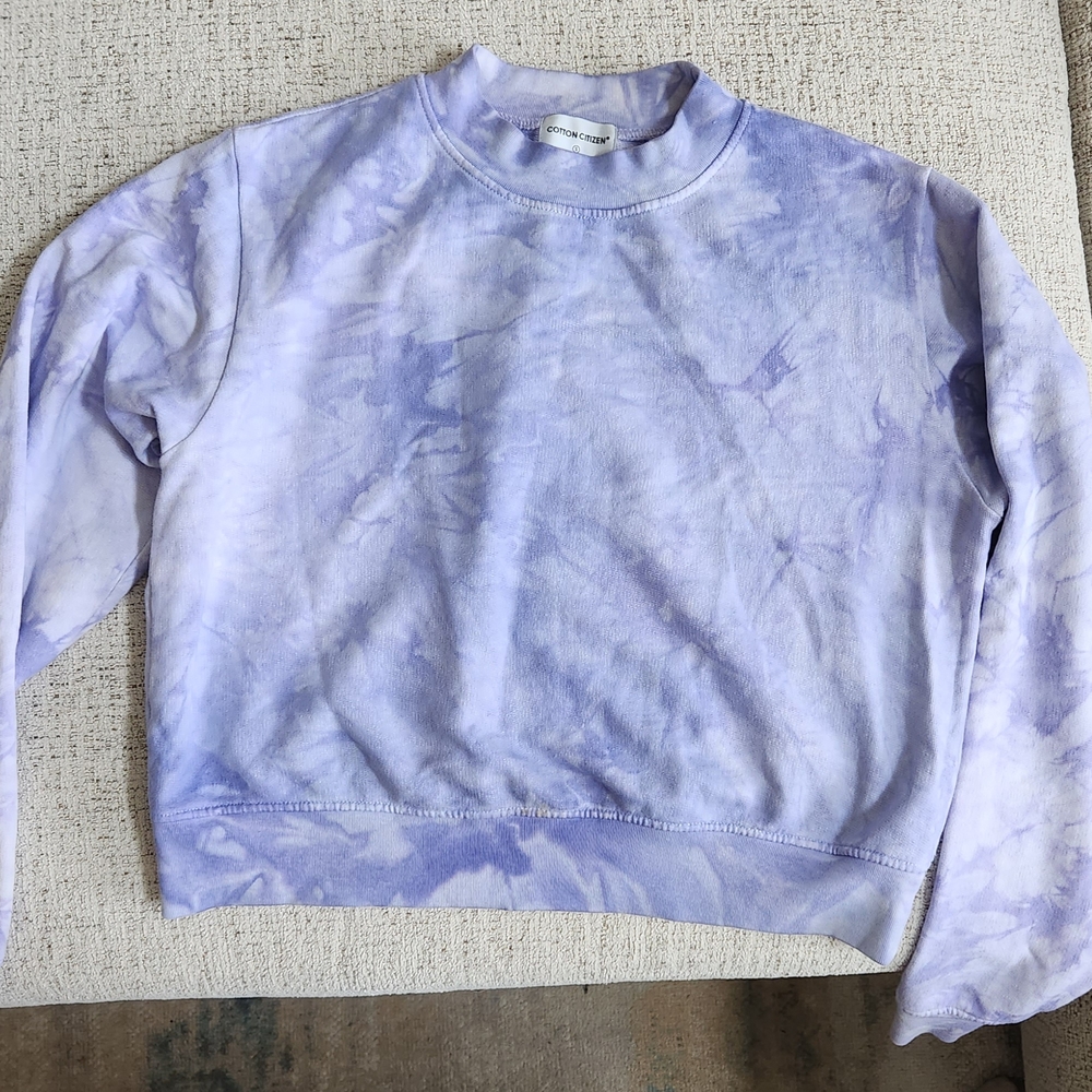 Purple Tie-Dye Sweatshirt